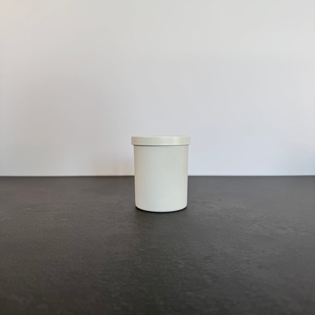 Matte White 7 oz Luxury Candle Jar with Matte Lid