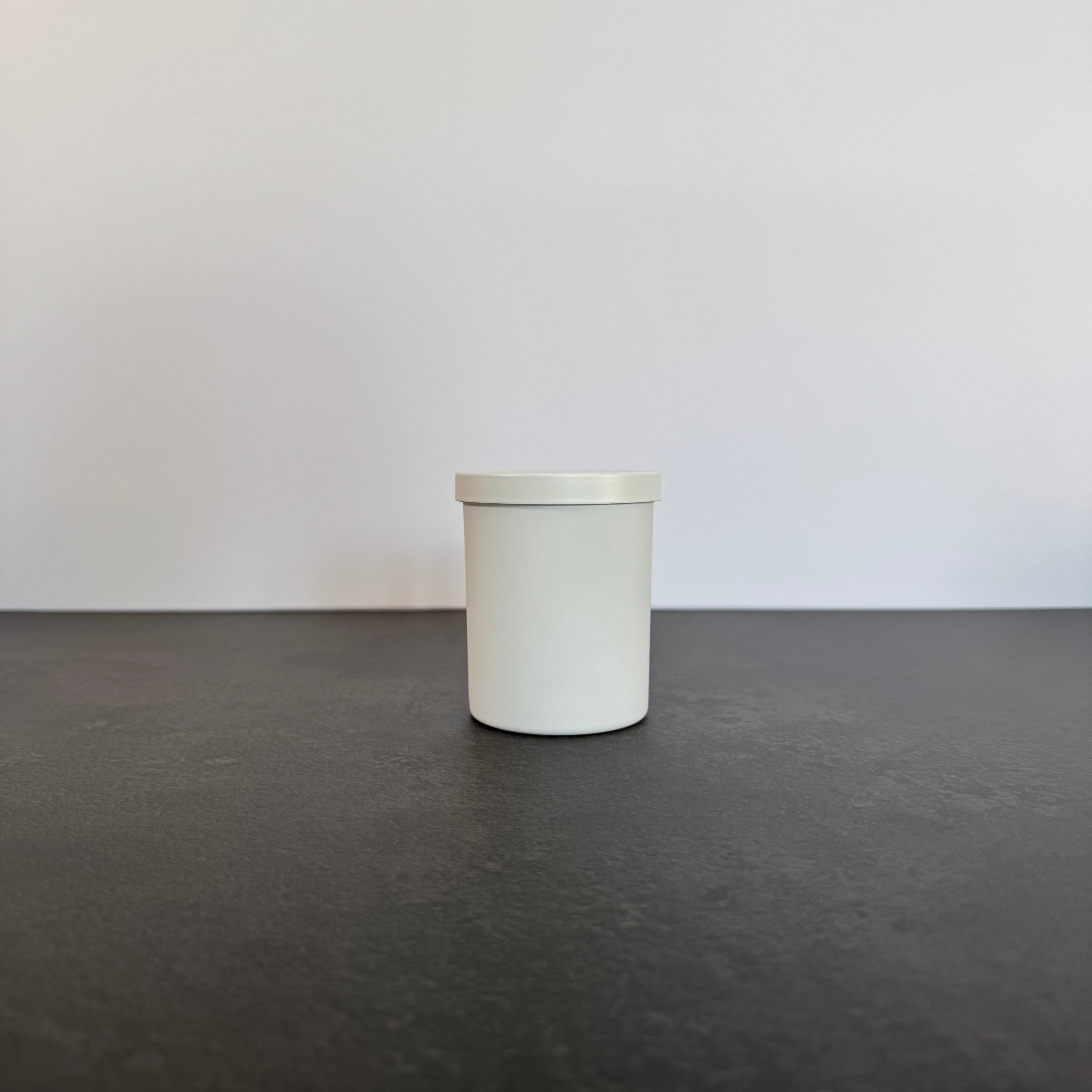Matte White 7 oz Luxury Candle Jar with Matte Lid