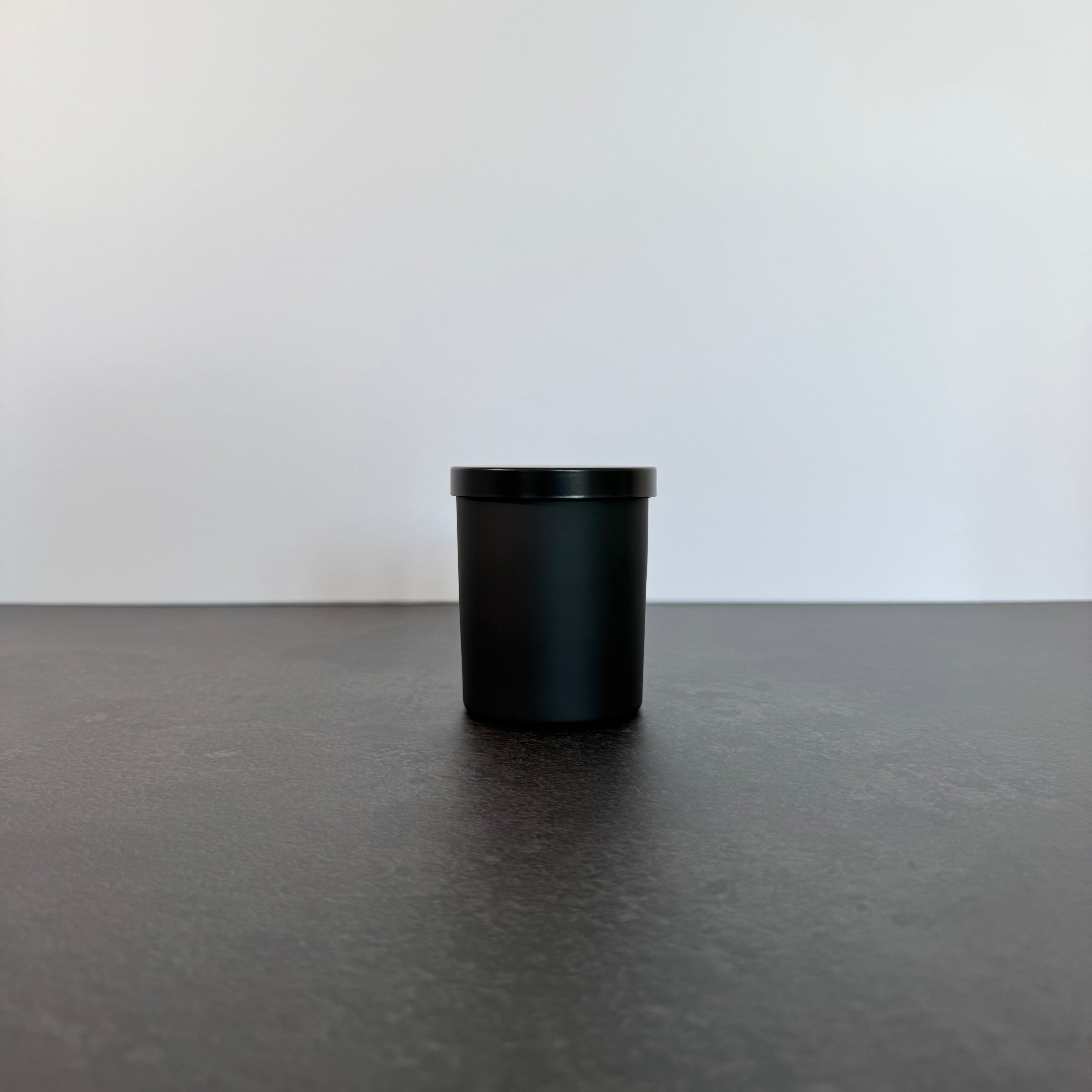 10 oz Matte Black Candle Jar with Matte Lid