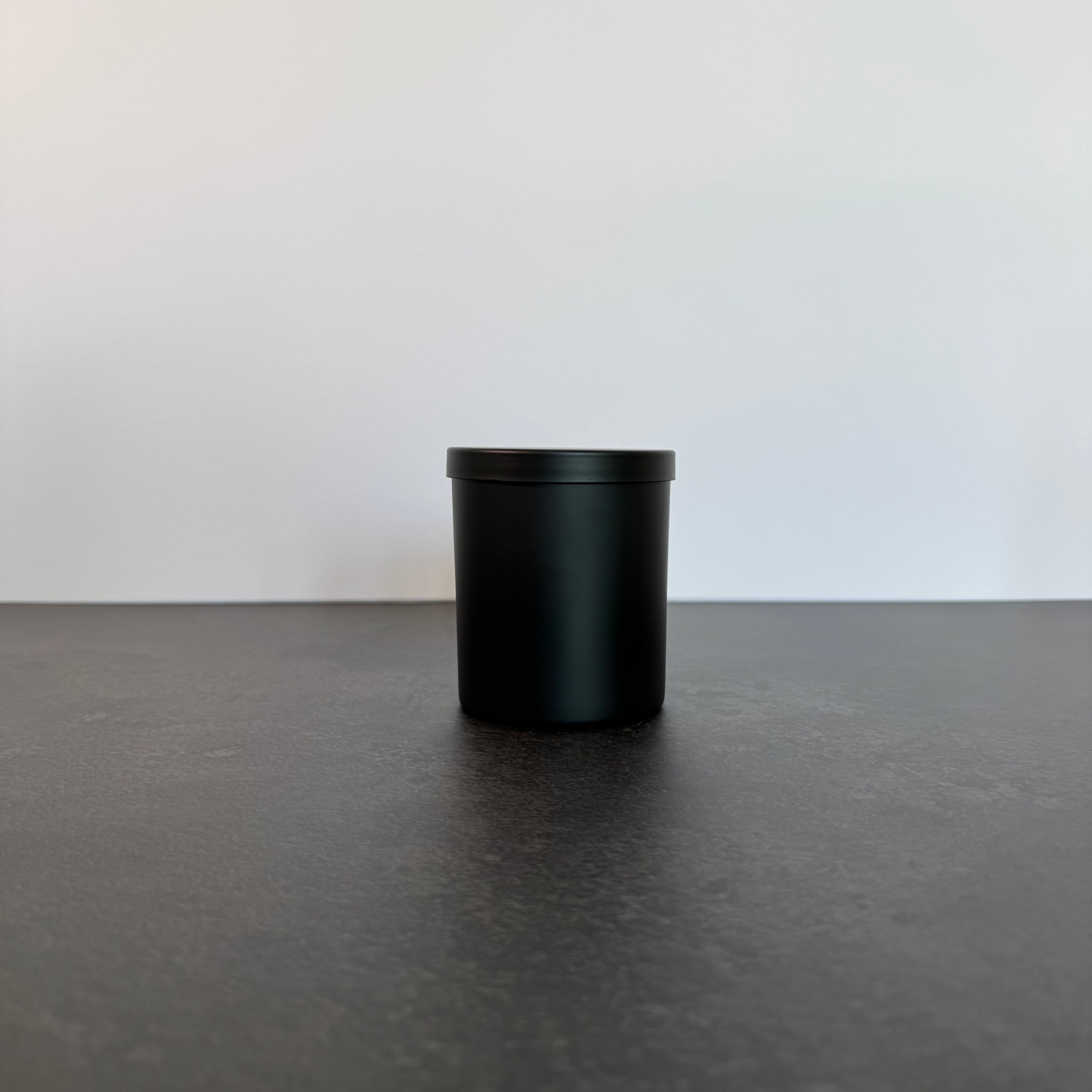 10 oz Matte Black Candle Jar with Matte Lid