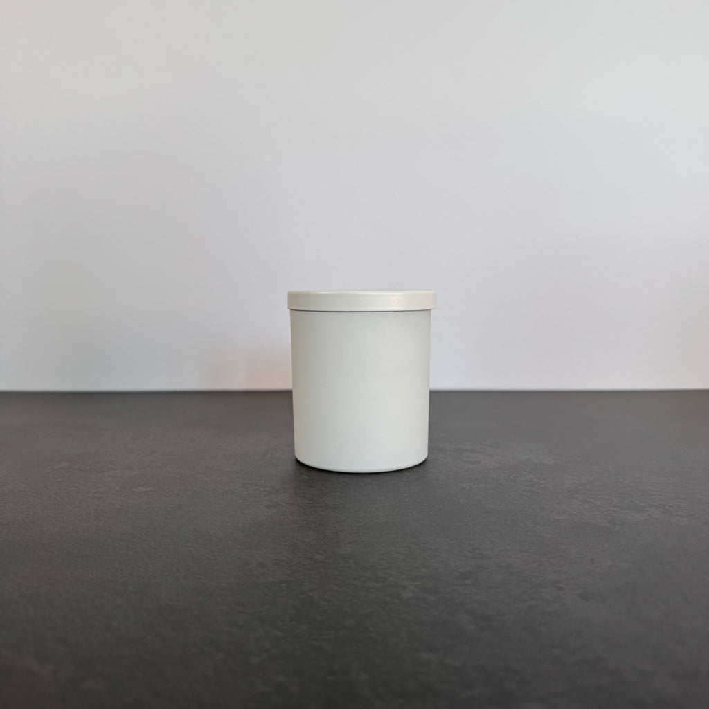 10 oz Matte White Candle Jar with Matte Lid