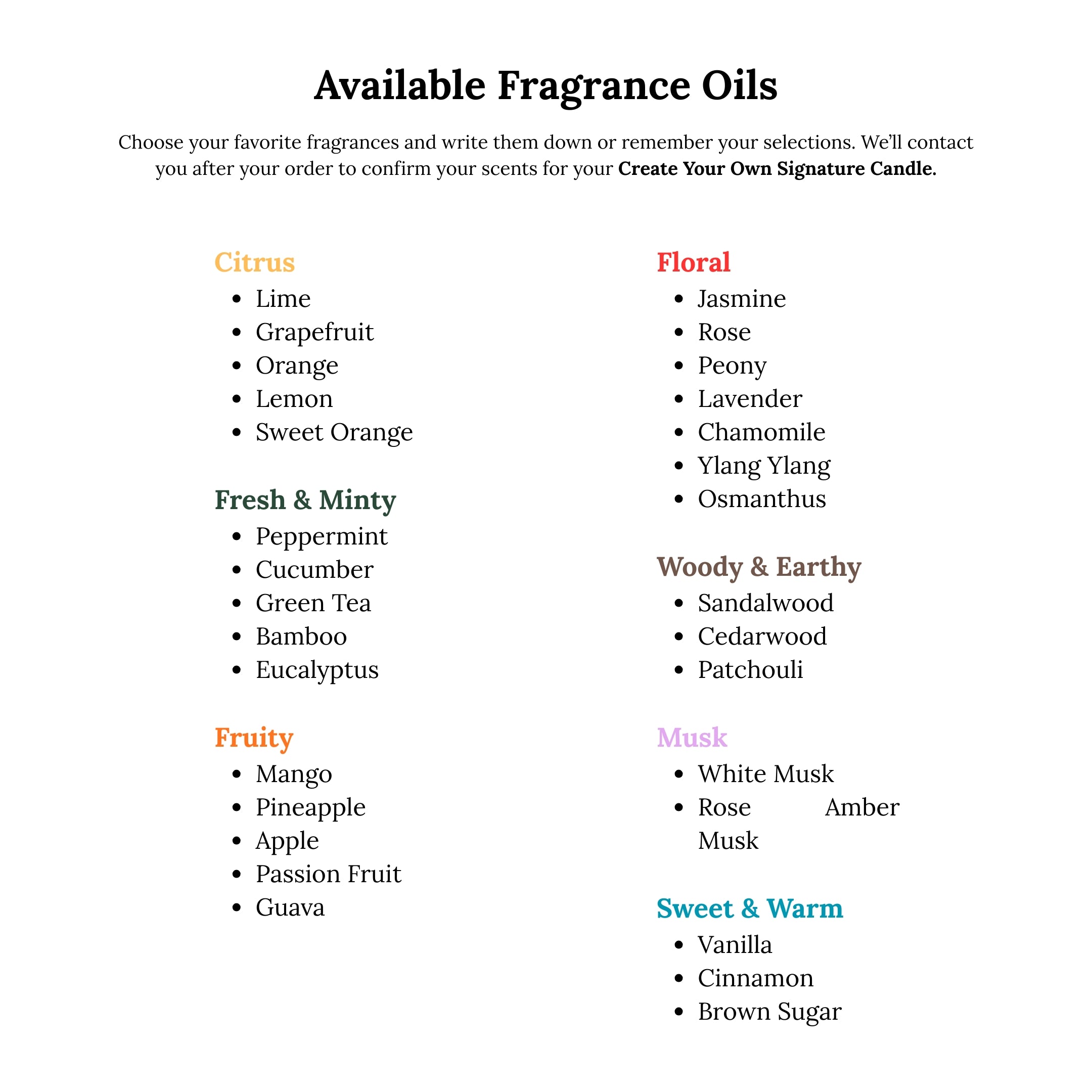 Create Your Own Signature Candle